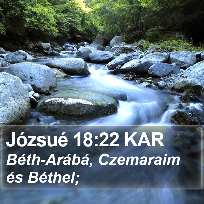 Józsué 18:22 KAR Bible Study