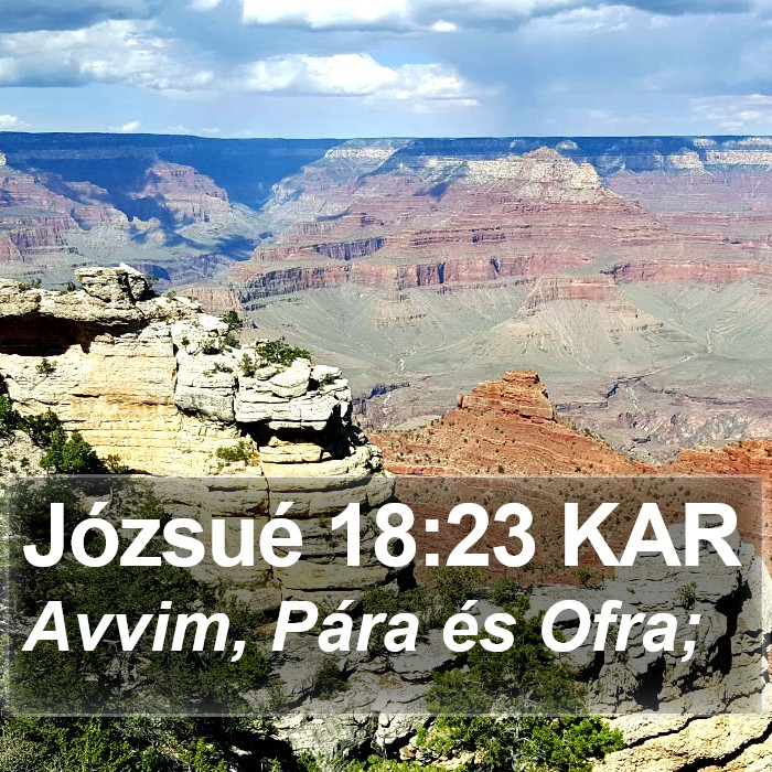 Józsué 18:23 KAR Bible Study