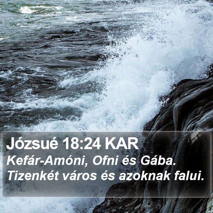 Józsué 18:24 KAR Bible Study