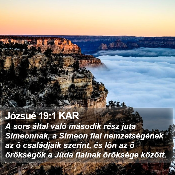 Józsué 19:1 KAR Bible Study