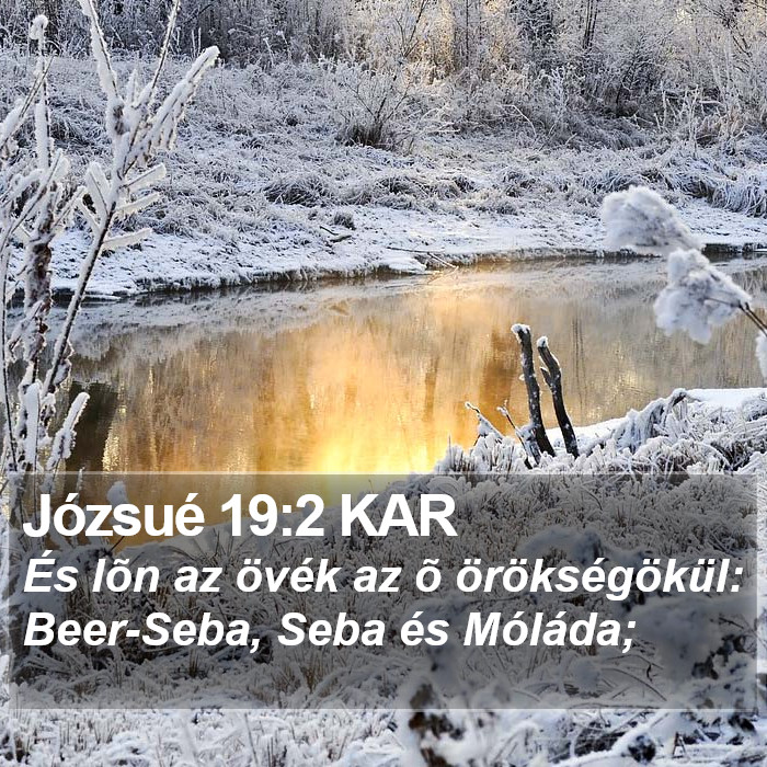 Józsué 19:2 KAR Bible Study