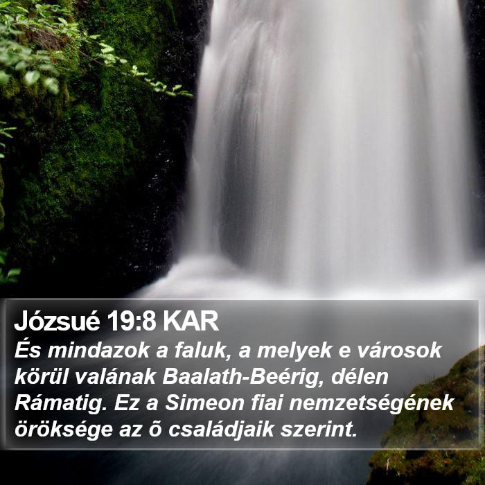 Józsué 19:8 KAR Bible Study