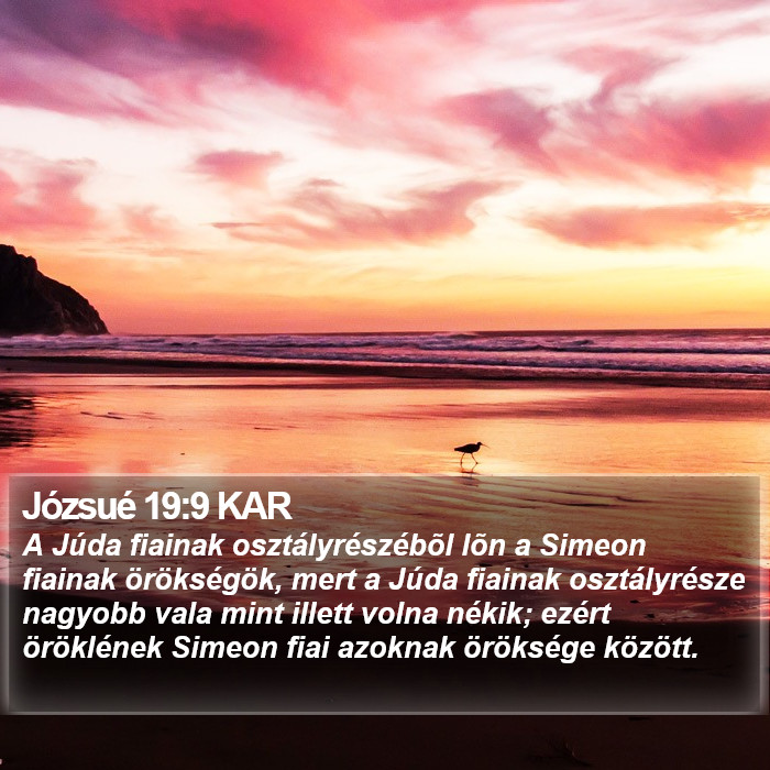 Józsué 19:9 KAR Bible Study