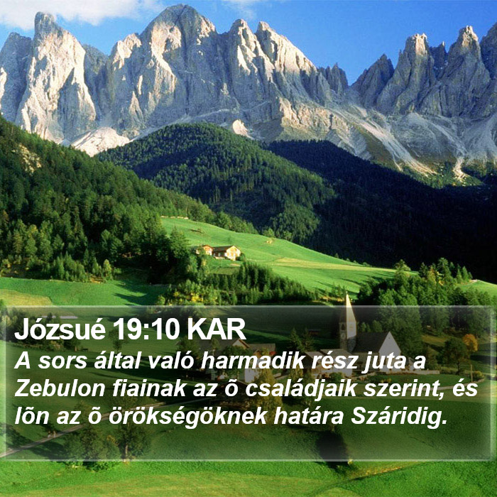 Józsué 19:10 KAR Bible Study