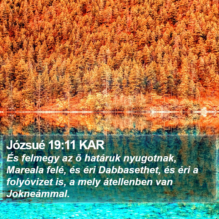 Józsué 19:11 KAR Bible Study