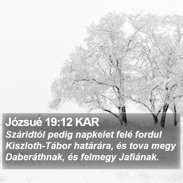 Józsué 19:12 KAR Bible Study