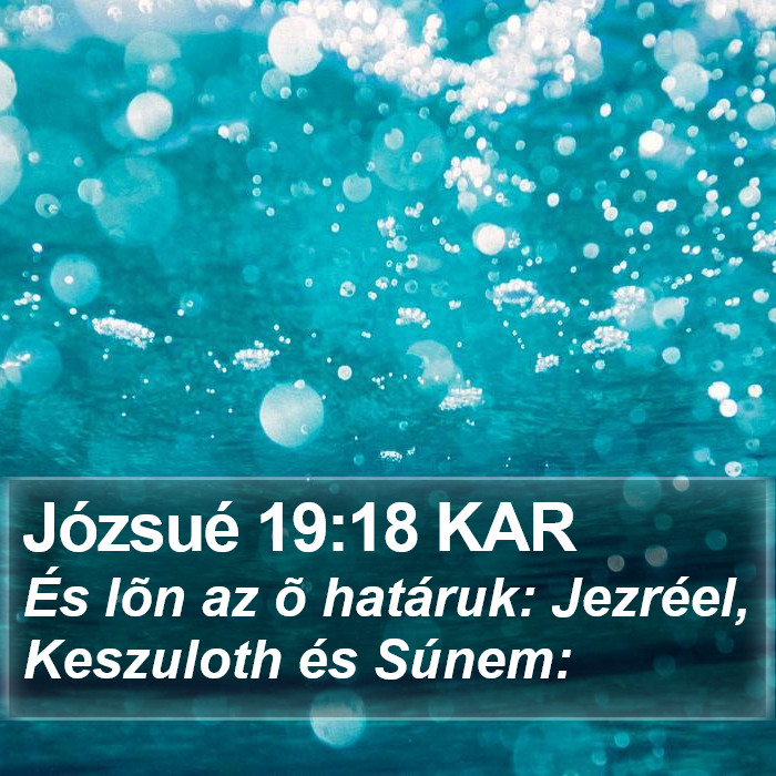 Józsué 19:18 KAR Bible Study