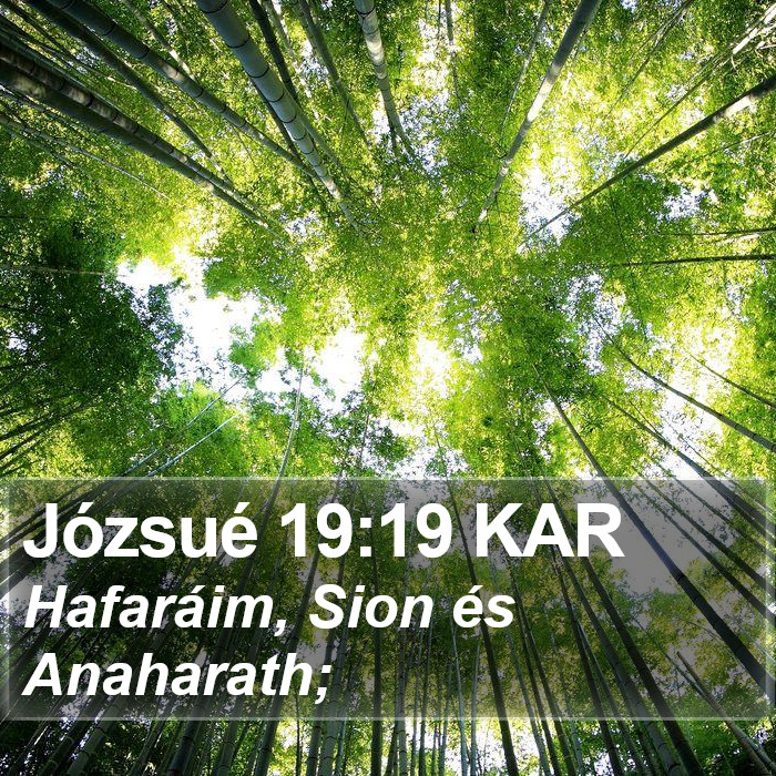 Józsué 19:19 KAR Bible Study