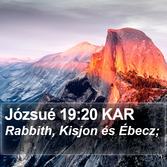 Józsué 19:20 KAR Bible Study