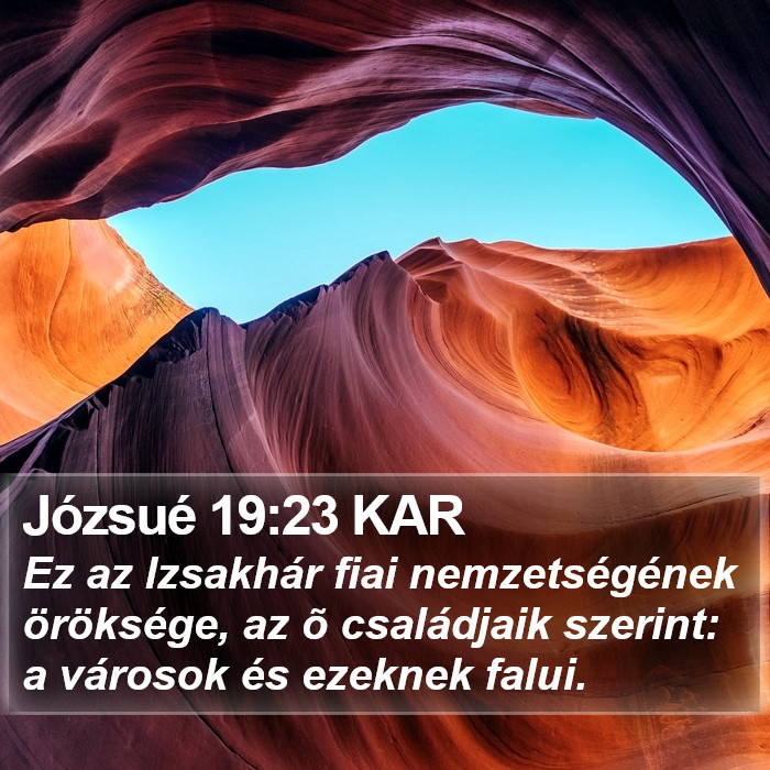 Józsué 19:23 KAR Bible Study