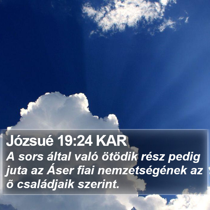 Józsué 19:24 KAR Bible Study