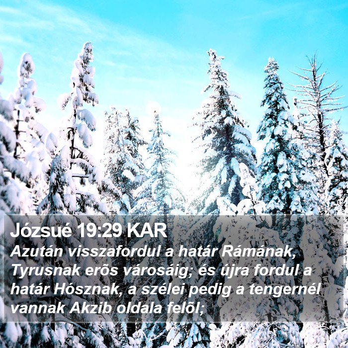 Józsué 19:29 KAR Bible Study