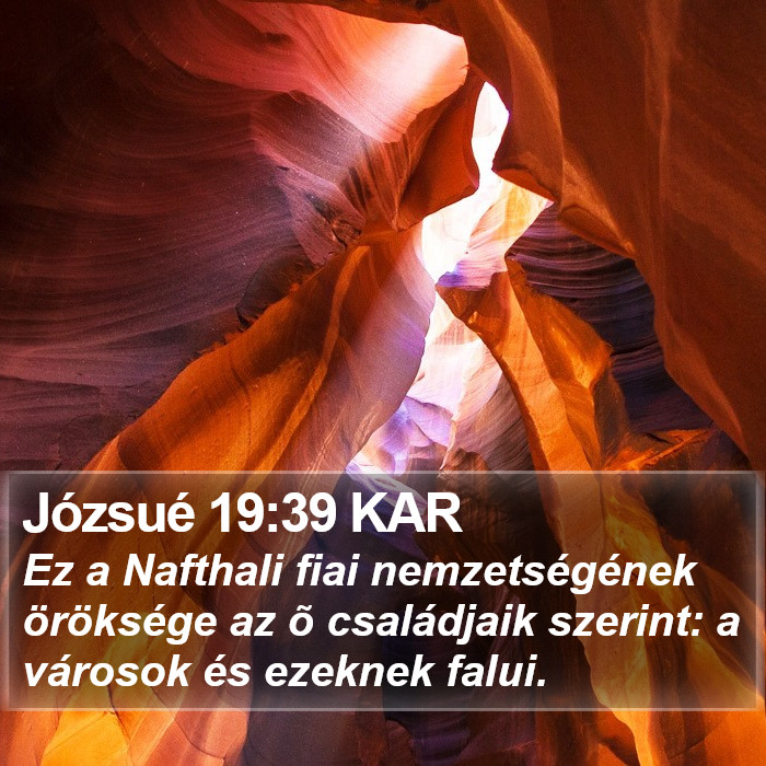 Józsué 19:39 KAR Bible Study