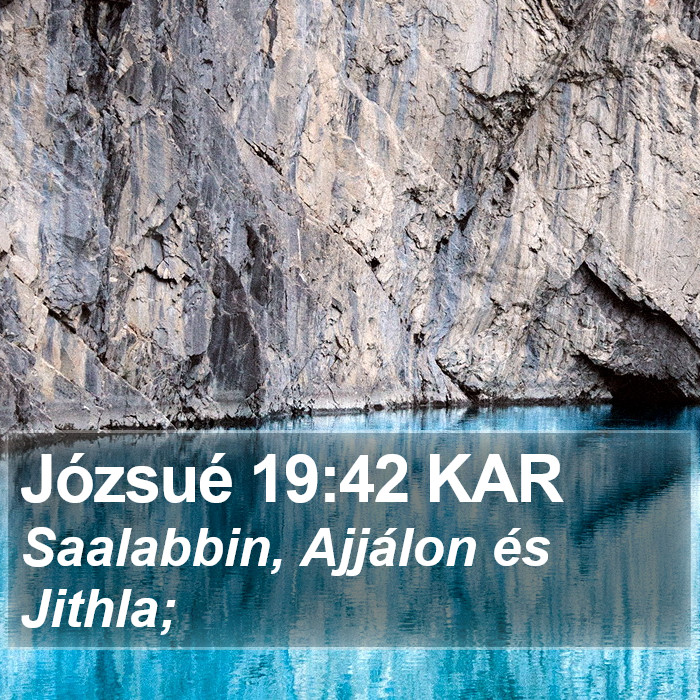 Józsué 19:42 KAR Bible Study