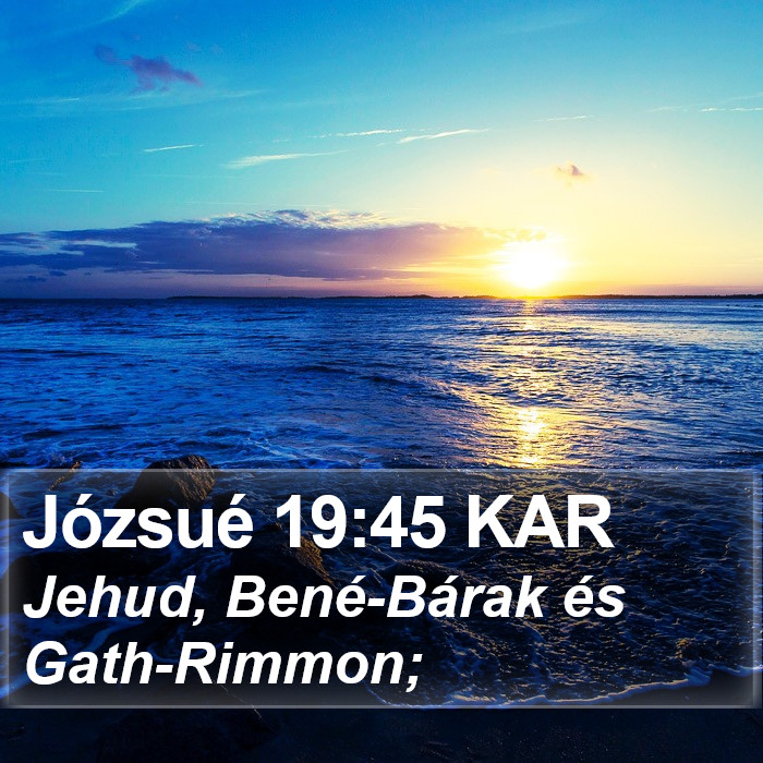 Józsué 19:45 KAR Bible Study