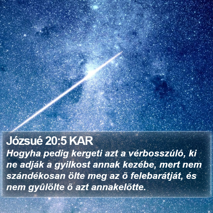 Józsué 20:5 KAR Bible Study