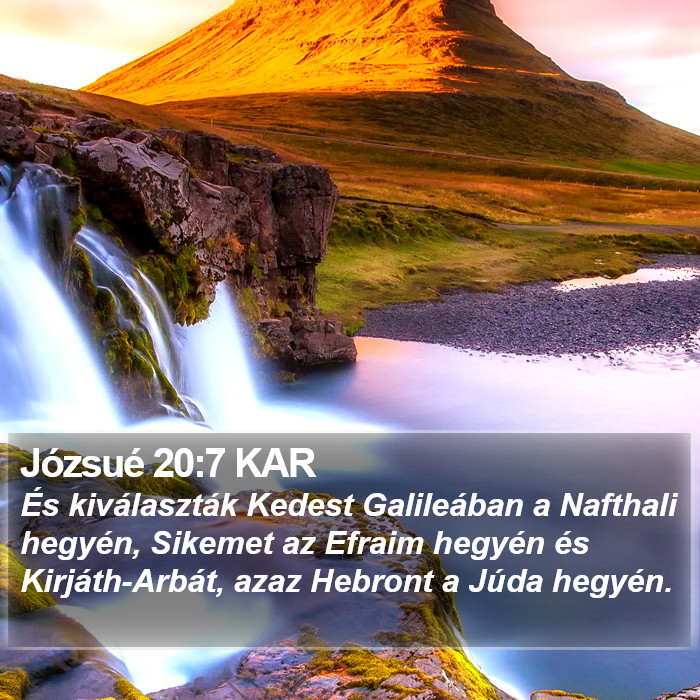 Józsué 20:7 KAR Bible Study