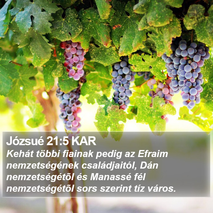 Józsué 21:5 KAR Bible Study