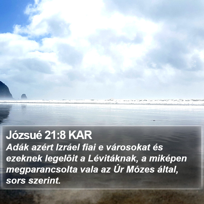 Józsué 21:8 KAR Bible Study