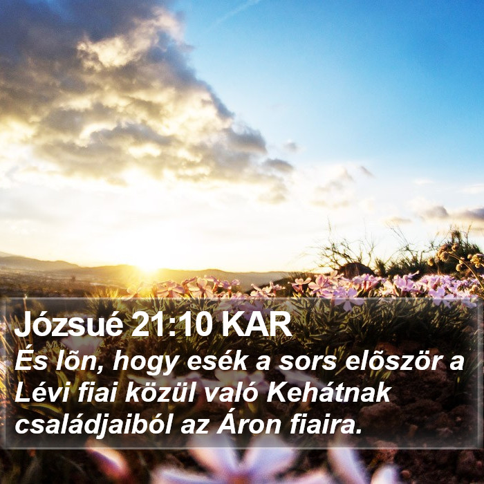 Józsué 21:10 KAR Bible Study