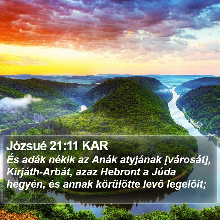 Józsué 21:11 KAR Bible Study