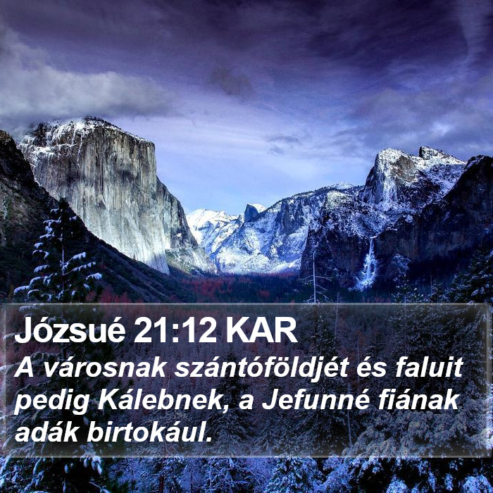 Józsué 21:12 KAR Bible Study