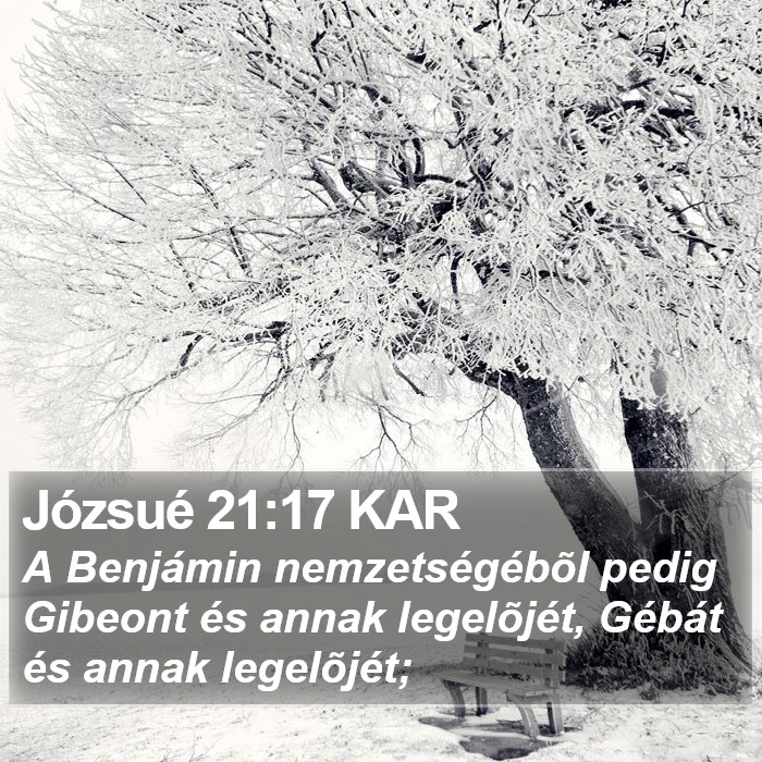 Józsué 21:17 KAR Bible Study