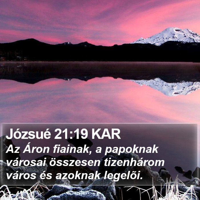 Józsué 21:19 KAR Bible Study