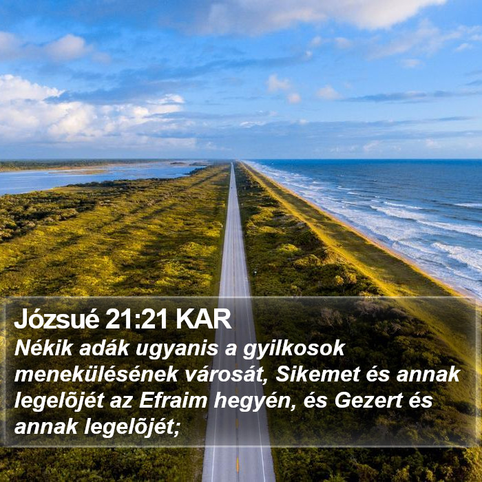 Józsué 21:21 KAR Bible Study