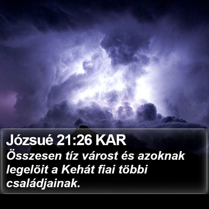 Józsué 21:26 KAR Bible Study