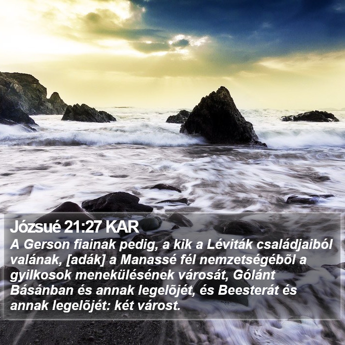 Józsué 21:27 KAR Bible Study