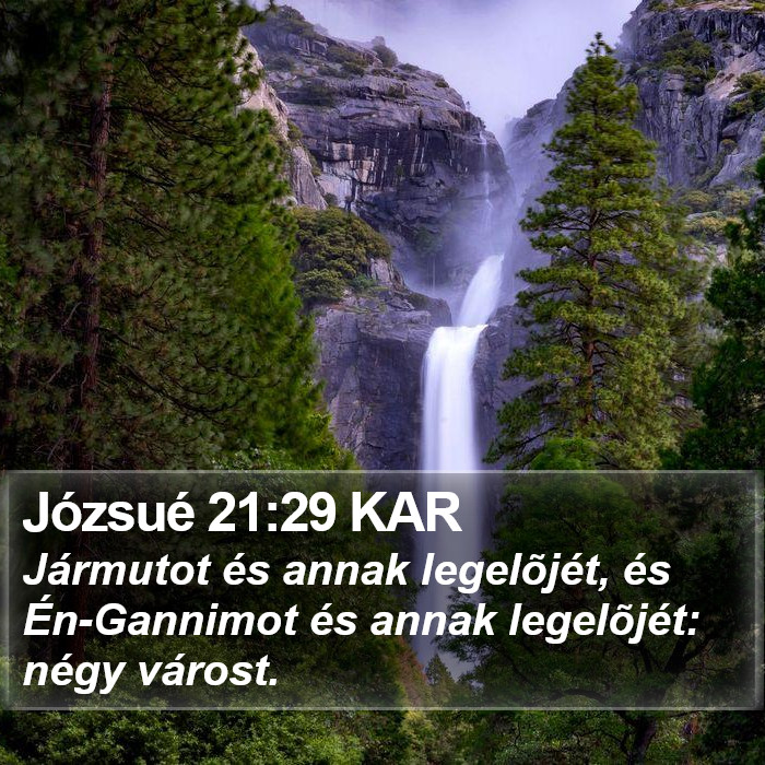 Józsué 21:29 KAR Bible Study