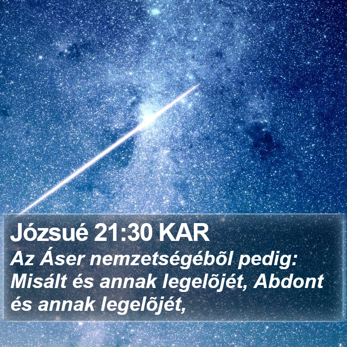 Józsué 21:30 KAR Bible Study