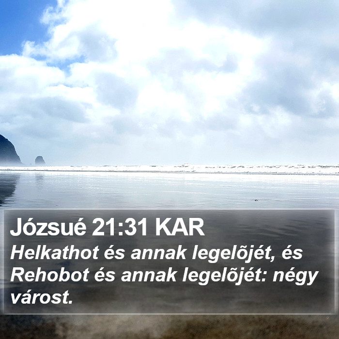 Józsué 21:31 KAR Bible Study