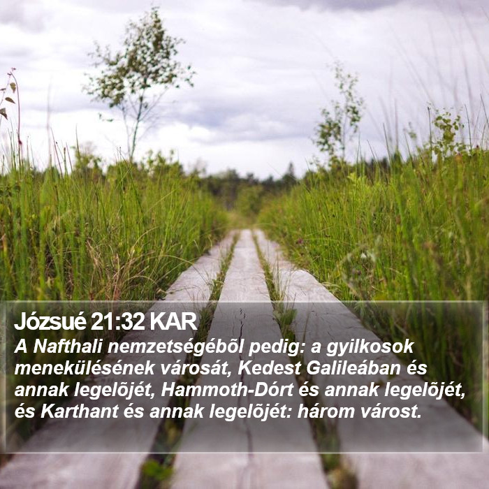 Józsué 21:32 KAR Bible Study