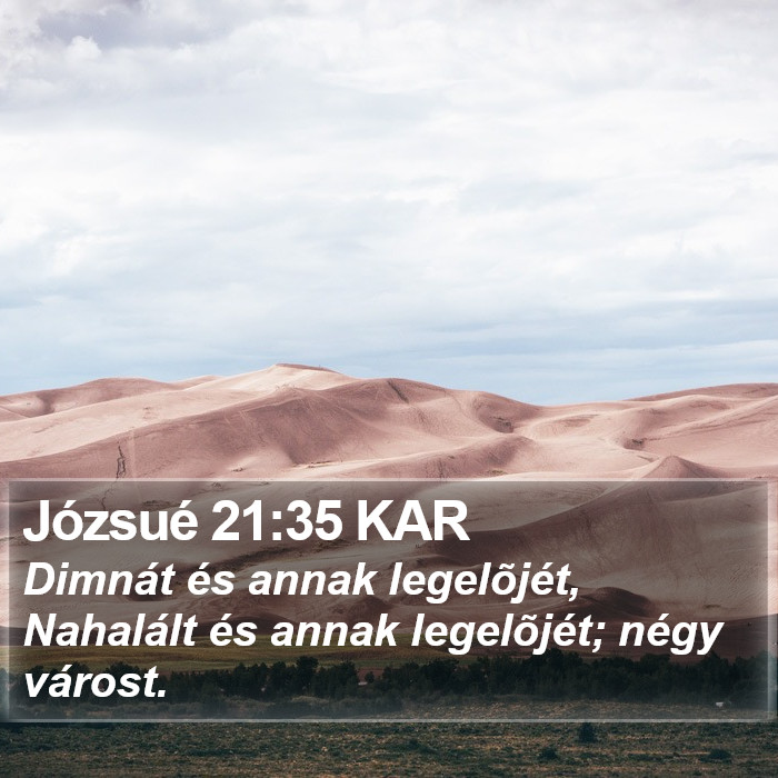 Józsué 21:35 KAR Bible Study