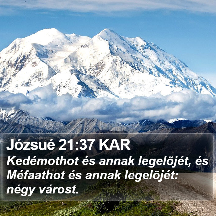 Józsué 21:37 KAR Bible Study