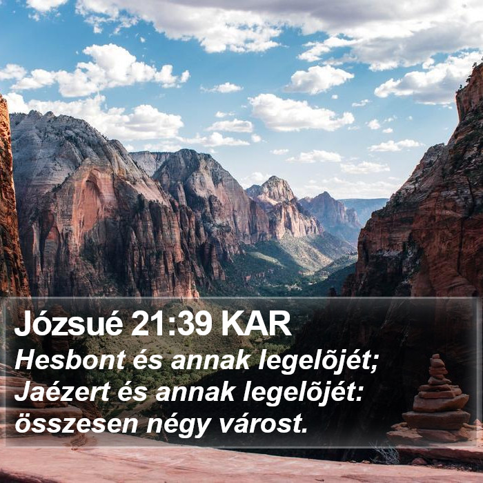 Józsué 21:39 KAR Bible Study