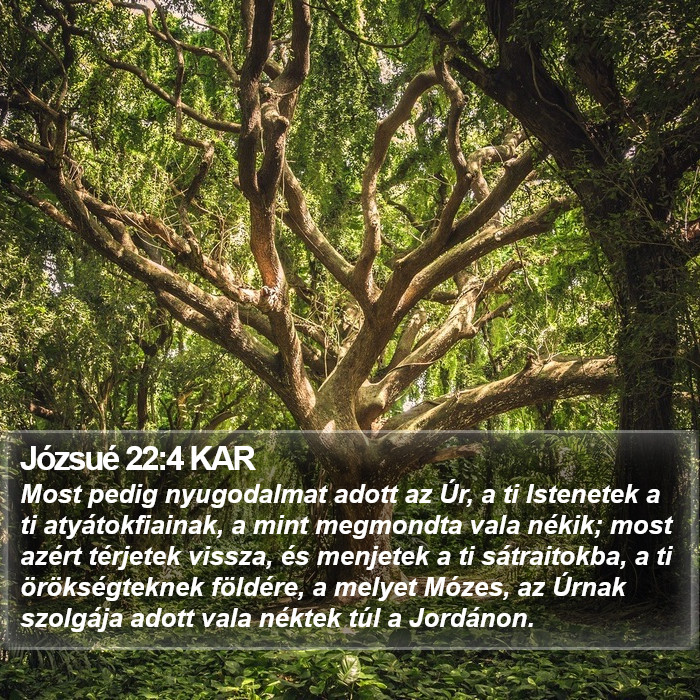 Józsué 22:4 KAR Bible Study