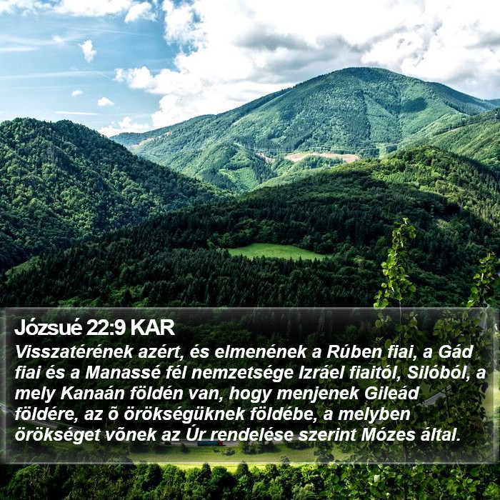 Józsué 22:9 KAR Bible Study