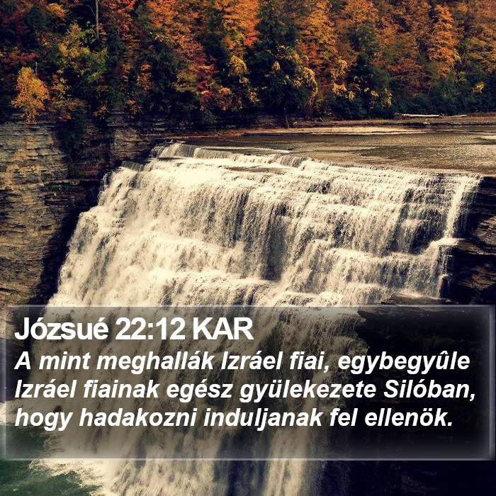 Józsué 22:12 KAR Bible Study