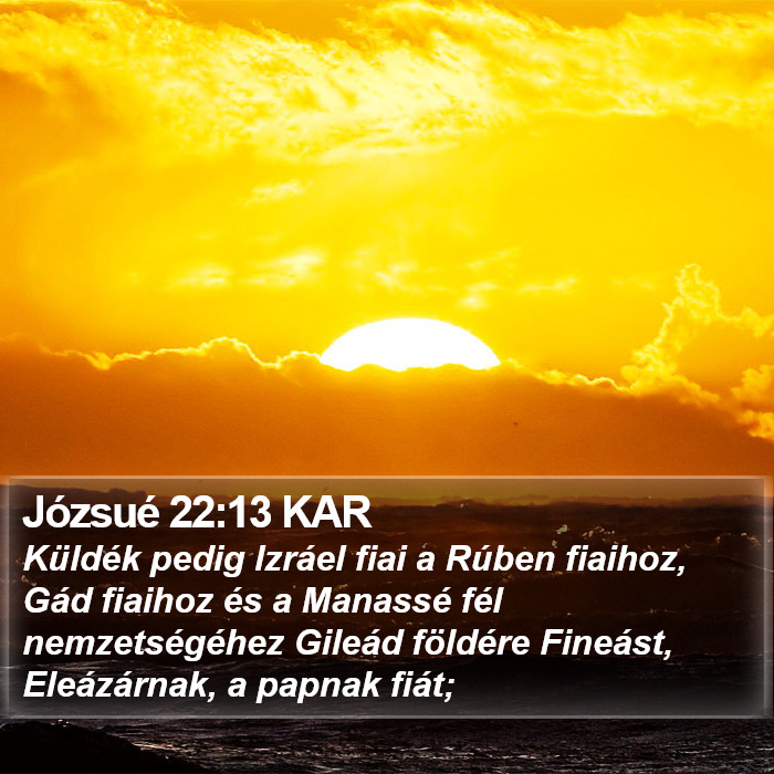 Józsué 22:13 KAR Bible Study