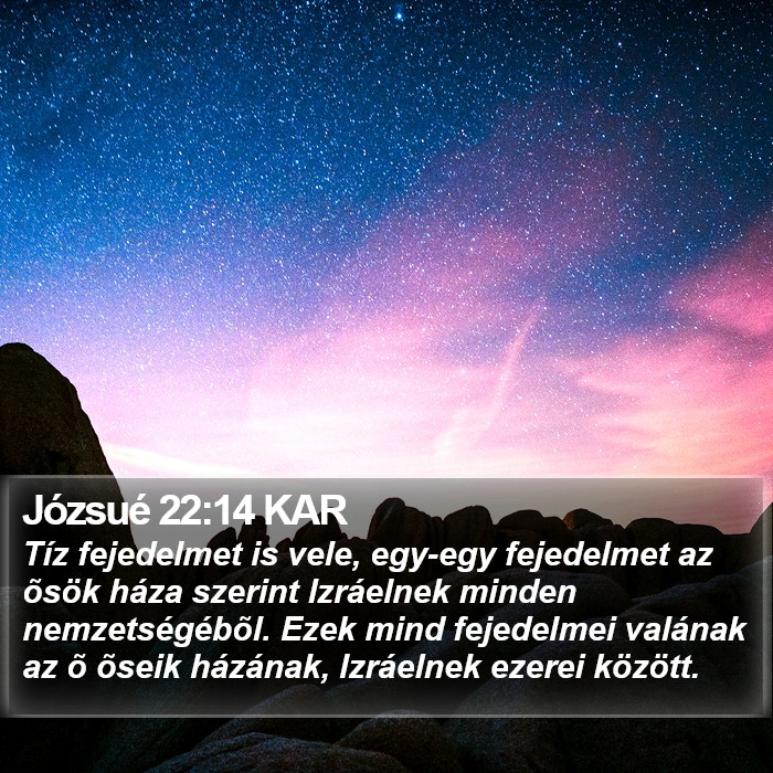 Józsué 22:14 KAR Bible Study