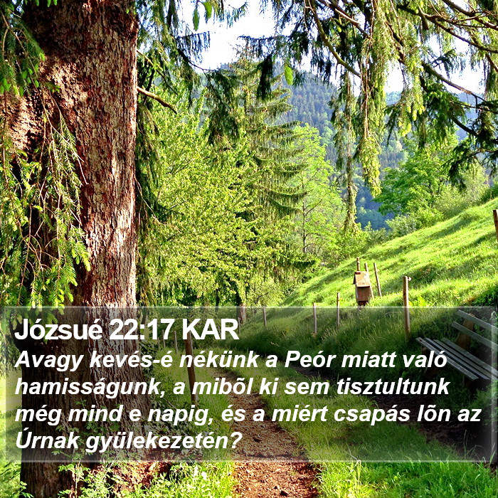 Józsué 22:17 KAR Bible Study