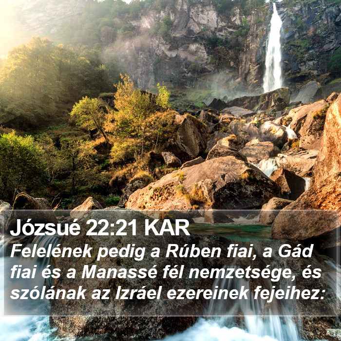 Józsué 22:21 KAR Bible Study