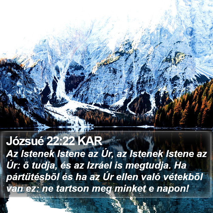 Józsué 22:22 KAR Bible Study