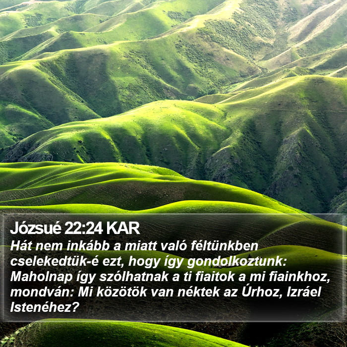 Józsué 22:24 KAR Bible Study