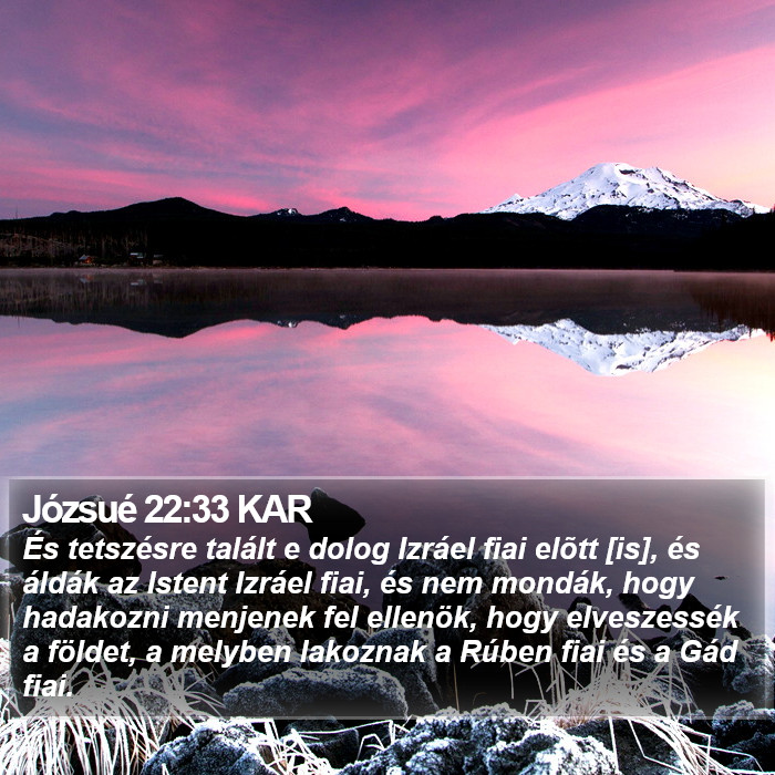 Józsué 22:33 KAR Bible Study