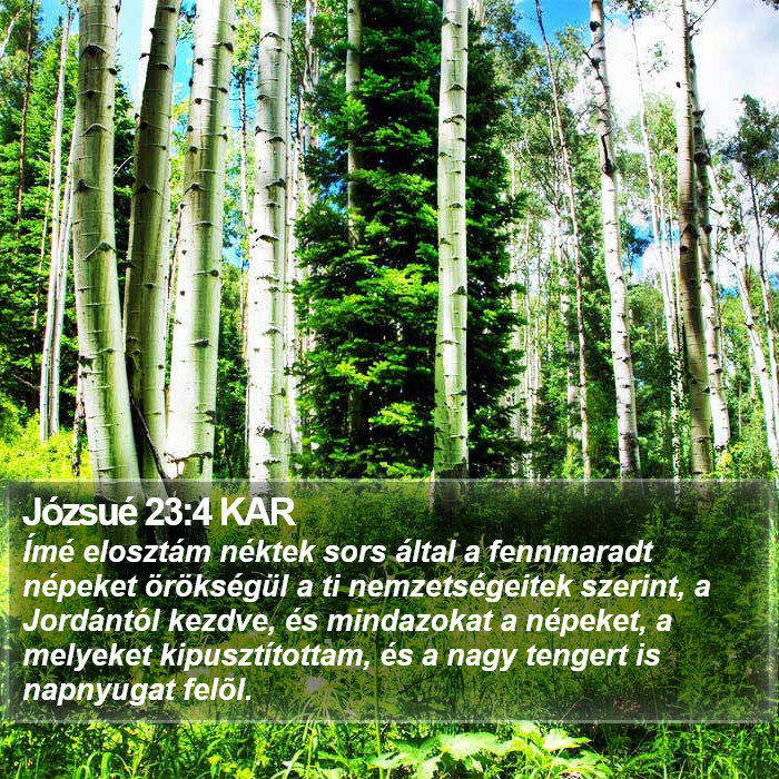 Józsué 23:4 KAR Bible Study