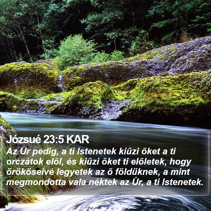 Józsué 23:5 KAR Bible Study